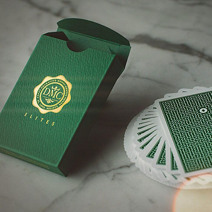 DMC ELITES PLAYING CARDS V4 - Forest Green - Image 1
