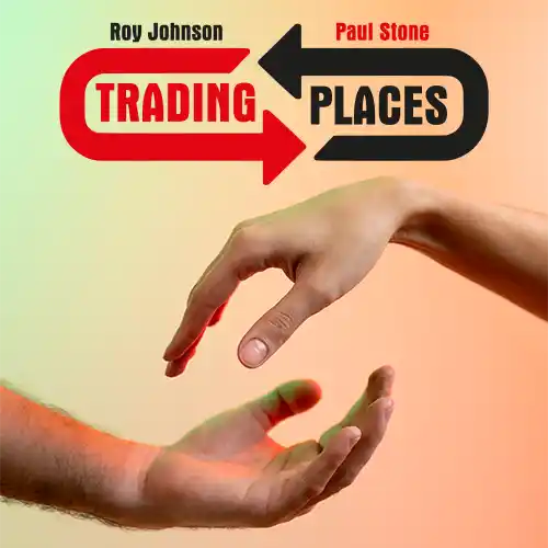 Two playing cards – one visibly torn – magically switch places and are restored in a close-up magic performance.